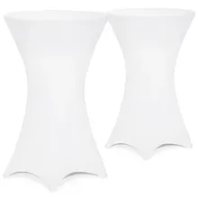 Stehtischhusse 2er-Set Weiß Ø70cm Stehtischhusse 2er-Set Weiß Ø70cm