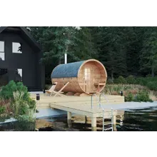 Große Fasssauna mit Terrasse 4x2m | Sauna mit Terrasse | Große Fasssauna kaufen | Holz-Sauna kaufen | Saunafass aus Thermoholz oder Fichtenholz Große Fasssauna mit Terrasse 4x2m | Sauna mit Terrasse | Große Fasssauna kaufen | Holz-Sauna kaufen | Saunafass aus Thermoholz oder Fichtenholz
