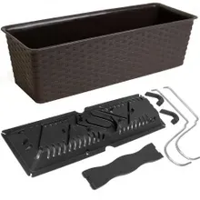 Balkonkasten Ratolla Umbra 39x16x14,5cm Bewässerungssystem Balkonkasten Ratolla Umbra 39x16x14,5cm Bewässerungssystem
