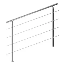 Treppengeländer Edelstahl 150cm 4 Streben Treppengeländer Edelstahl 150cm 4 Streben