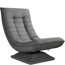 Sessel Aberdeen Grau Stoff 5fach verstellbar 360 Grad drehbar klappbar Sessel Aberdeen Grau Stoff 5fach verstellbar 360 Grad drehbar klappbar