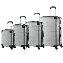 Hartschalenkofferset Essential 4-tlg Silber Hartschalenkofferset Essential 4-tlg Silber