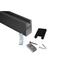 Universal Wandanschluss U-Profil Aluminium für WPC Zäune, anthrazit, geeignet für Füllelemente bis 20 mm, 68 mm x 40 mm, Länge: 1,20 m Universal Wandanschluss U-Profil Aluminium für WPC Zäune, anthrazit, geeignet für Füllelemente bis 20 mm, 68 mm x 40 mm, Länge: 1,20 m