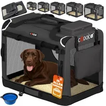 Hundebox faltbar XXL 90x60x66cm Anthrazit Hundebox faltbar XXL 90x60x66cm Anthrazit