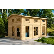 Blockhaus mit Schlafboden “Schweden B” 6x4m | Großes Gartenhaus 4x6m | Blockhaus | Blockbohlenhaus | Ferienhaus kaufen Blockhaus mit Schlafboden “Schweden B” 6x4m | Großes Gartenhaus 4x6m | Blockhaus | Blockbohlenhaus | Ferienhaus kaufen