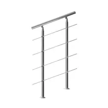 Treppengeländer Edelstahl 80cm 4 Streben Treppengeländer Edelstahl 80cm 4 Streben