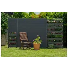 Modulare Pflanzwand für WPC Zaun, Element 90 cm (Breite) x 185 cm (Höhe), Dekoratives Farbspiel mit Blumen oder nutzbar als Hochbeet (Kombinierbar mit WoodoTexel / WoodoCasablanca) Modulare Pflanzwand für WPC Zaun, Element 90 cm (Breite) x 185 cm (Höhe), Dekoratives Farbspiel mit Blumen oder nutzbar als Hochbeet (Kombinierbar mit WoodoTexel / WoodoCasablanca)