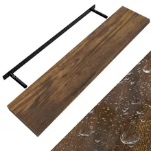 Wandregal Schweberegal 110cm Eiche dunkel + Halterung Wandregal Schweberegal 110cm Eiche dunkel + Halterung