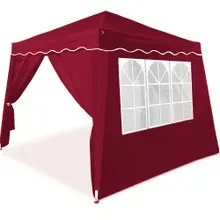 Casaria® Faltpavillon Capri Weinrot 3x3m inkl 4 Seitenwänden UV-Schutz 50+ Casaria® Faltpavillon Capri Weinrot 3x3m inkl 4 Seitenwänden UV-Schutz 50+