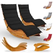Saunaliege Java 2er-Set Akazie FSC®-zertifiziert mit Auflage Antrazit Saunaliege Java 2er-Set Akazie FSC®-zertifiziert mit Auflage Antrazit