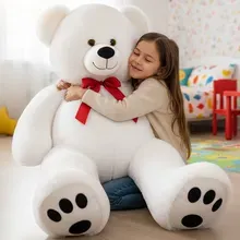 monzana® Plüschtier Teddybär XXL Weiß 150cm monzana® Plüschtier Teddybär XXL Weiß 150cm