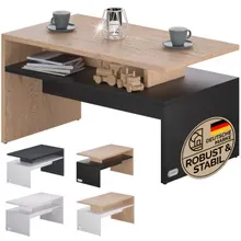 Couchtisch Sacramento Holz/Grau 95x55x50cm Couchtisch Sacramento Holz/Grau 95x55x50cm