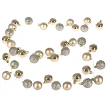 Lichterkette Weihnachten LED Champagner 2m Kugeln Lichterkette Weihnachten LED Champagner 2m Kugeln