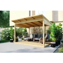 Gartenlaube “Typ B” 4x3m | Gartenlaube aus Holz | Gartenlaube mit Bausatz selber bauen | Sitzlaube für den Garten kaufen Gartenlaube “Typ B” 4x3m | Gartenlaube aus Holz | Gartenlaube mit Bausatz selber bauen | Sitzlaube für den Garten kaufen