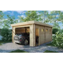 Fertiggarage mit Schwingtor “Deluxe C” 4x6m | Garage mit Schwingtor aus Holz | Holzgarage als Bausatz | Fertiggarage kaufen Fertiggarage mit Schwingtor “Deluxe C” 4x6m | Garage mit Schwingtor aus Holz | Holzgarage als Bausatz | Fertiggarage kaufen