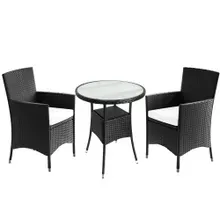 Polyrattan Balkonset 3-tlg inkl Sitzauflagen Polyrattan Balkonset 3-tlg inkl Sitzauflagen