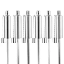 Öl-Fackel 6er-Set Edelstahl 115cm Öl-Fackel 6er-Set Edelstahl 115cm