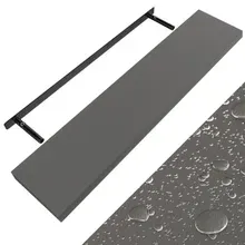 Casaria® Wandregal Schweberegal 110cm Grau + Halterung Casaria® Wandregal Schweberegal 110cm Grau + Halterung