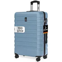 Deuba® Hartschalenkoffer New York Pastellblau 100L Rollen 360º ABS Deuba® Hartschalenkoffer New York Pastellblau 100L Rollen 360º ABS