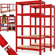 Schwerlastregal 2er-Set Rot 180x90x40cm pulverbeschichtet je 875kg Schwerlastregal 2er-Set Rot 180x90x40cm pulverbeschichtet je 875kg