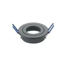 Einbaurahmen für LED Spots – 83 mm, schwenkbar, rund, Lochmaß 68 mm, GU10/MR16-kompatibel Einbaurahmen für LED Spots – 83 mm, schwenkbar, rund, Lochmaß 68 mm, GU10/MR16-kompatibel