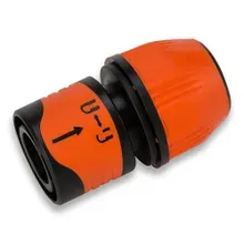 Schlauchverbinder 1/2" mit Stopp-Funktion Schlauchverbinder 1/2" mit Stopp-Funktion