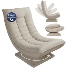 Sessel Aberdeen Creme Stoff 5fach verstellbar 360 Grad drehbar klappbar Sessel Aberdeen Creme Stoff 5fach verstellbar 360 Grad drehbar klappbar