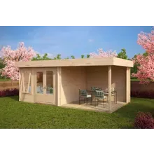 Gartenhaus mit Terrasse “Lucas D” 6x3m | Gartenhaus mit Veranda 3x6m und doppelt verglasten Fenstern | Hochwertige Gartenterrasse Gartenhaus mit Terrasse “Lucas D” 6x3m | Gartenhaus mit Veranda 3x6m und doppelt verglasten Fenstern | Hochwertige Gartenterrasse