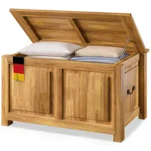 Deuba® Holztruhe Akazienholz 85x44x48cm Deuba® Holztruhe Akazienholz 85x44x48cm