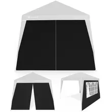 Casaria® Seitenwand Faltpavillon Capri 2er-Set Schwarz 3x3m Casaria® Seitenwand Faltpavillon Capri 2er-Set Schwarz 3x3m