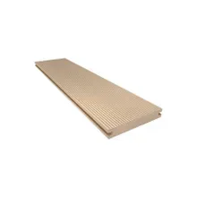 Resysta Terrassendiele, massiv, einseitig geriffelt / einseitig glatt mit Nut, 140 mm (B) x 20 mm (S) in 3 m Länge Resysta Terrassendiele, massiv, einseitig geriffelt / einseitig glatt mit Nut, 140 mm (B) x 20 mm (S) in 3 m Länge