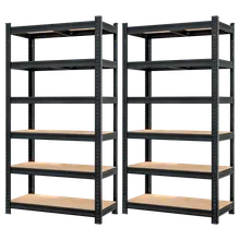Schwerlastregal Premium 2er-Set Schwarz 180x90x40cm Schwerlastregal Premium 2er-Set Schwarz 180x90x40cm