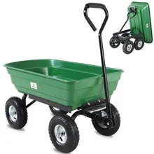 Bollerwagen Grün 103,5x51x92,5cm mit Kippfunktion Bollerwagen Grün 103,5x51x92,5cm mit Kippfunktion