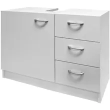 Waschbeckenunterschrank Neapel Weiß 63x54x30cm Waschbeckenunterschrank Neapel Weiß 63x54x30cm