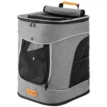 Cadoca® Katzenrucksack Grau 41x30x34cm Cadoca® Katzenrucksack Grau 41x30x34cm