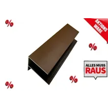 *Abverkauf* Alu F-Profil, Aluminium, farbbeschichtet, 6,5 cm (B) x 85 mm (H) x 3,0 m (L), (passend für Serie WE30 / WE56) - Farbe IPE *Abverkauf* Alu F-Profil, Aluminium, farbbeschichtet, 6,5 cm (B) x 85 mm (H) x 3,0 m (L), (passend für Serie WE30 / WE56) - Farbe IPE