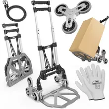Gardebruk® Treppenkarre Silber/Schwarz 80kg höhenverstellbar Gardebruk® Treppenkarre Silber/Schwarz 80kg höhenverstellbar