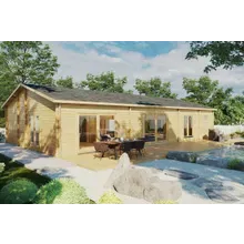 Blockhaus mit drei Schlafzimmern “Madrid” 15x9m | Blockhaus mit 3 Schlafzimmern | Blockbohlenhaus als Ferienhaus kaufen Blockhaus mit drei Schlafzimmern “Madrid” 15x9m | Blockhaus mit 3 Schlafzimmern | Blockbohlenhaus als Ferienhaus kaufen