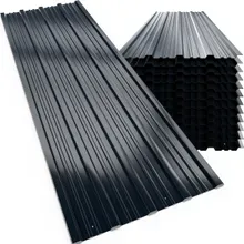 Trapezblech 12er-Set Grau 129x46cm gelocht Trapezblech 12er-Set Grau 129x46cm gelocht