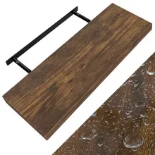 Wandregal Schweberegal 70cm Eiche dunkel + Halterung Wandregal Schweberegal 70cm Eiche dunkel + Halterung