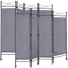 Paravent Lucca 2er-Set Anthrazit 180x163cm Paravent Lucca 2er-Set Anthrazit 180x163cm
