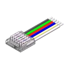 LED Anschlussverbinder – 6-polig, 12 mm, lötfrei & konfigurierbar für RGBCCT SMD LED-Streifen (ohne Kabel) LED Anschlussverbinder – 6-polig, 12 mm, lötfrei & konfigurierbar für RGBCCT SMD LED-Streifen (ohne Kabel)