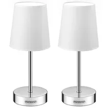 Tischlampe Lumière 2er-Set Weiß 32x13x13cm Tischlampe Lumière 2er-Set Weiß 32x13x13cm