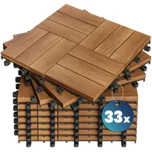 Holzfliese Akazie Mosaik FSC®-zertifiziert 33er-Set 30x30cm Holzfliese Akazie Mosaik FSC®-zertifiziert 33er-Set 30x30cm