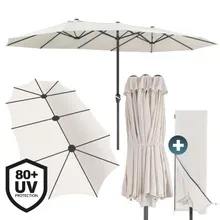 Doppelsonnenschirm Creme UV-Schutz 80+ Doppelsonnenschirm Creme UV-Schutz 80+