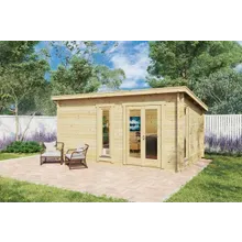 Gartenzimmer „Ryan 1“ 5x3m | Kleines 15m² Holzhaus zum Verkauf | Kaufe ein vorgefertigtes Holzgartenhaus Gartenzimmer „Ryan 1“ 5x3m | Kleines 15m² Holzhaus zum Verkauf | Kaufe ein vorgefertigtes Holzgartenhaus