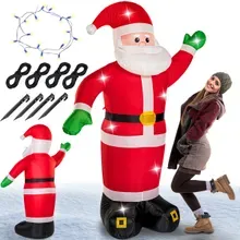 monzana® Aufblasbarer Weihnachtsmann XXL monzana® Aufblasbarer Weihnachtsmann XXL