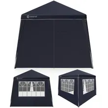 Faltpavillon Capri Anthrazit 3x3m inkl 4 Seitenwänden UV-Schutz 50+ Faltpavillon Capri Anthrazit 3x3m inkl 4 Seitenwänden UV-Schutz 50+