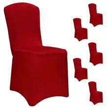 Detex® Stuhlhusse 6er-Set Bordeaux OEKO-TEX® Detex® Stuhlhusse 6er-Set Bordeaux OEKO-TEX®