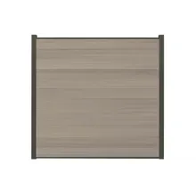 WPC Coex. Zaun Komplettset, grau meliert, 20 mm (S) x 1790 mm (B) x 1730 mm (H), Modulares Zaunsystem / Sichtschutz / Steckzaun inkl. Start- und Abschlussprofil (Serie WoodoWyk ohne Pfosten) WPC Coex. Zaun Komplettset, grau meliert, 20 mm (S) x 1790 mm (B) x 1730 mm (H), Modulares Zaunsystem / Sichtschutz / Steckzaun inkl. Start- und Abschlussprofil (Serie WoodoWyk ohne Pfosten)